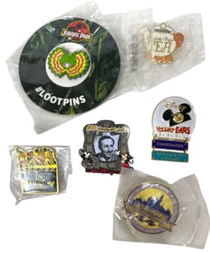 Disney and Jurassic Park Pin Collection
