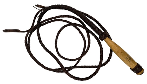 Leather Bull Whip | Braided Leather Whip
