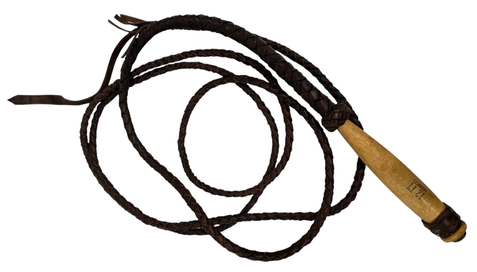 Leather Bull Whip | Braided Leather Whip (1 of 3)