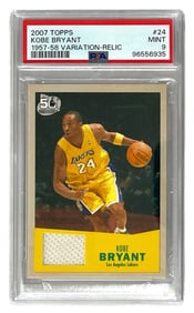 2007 Topps Kobe Bryant | Variation Relic | PSA 9
