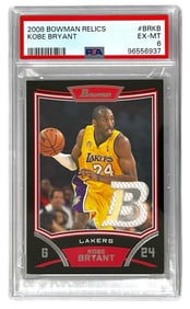 2008 Bowman Relics | Kobe Bryant | PSA 6