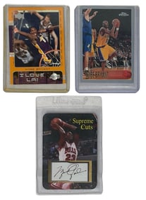 Michael Jordan and Kobe Bryant Basketball Collectors Cards