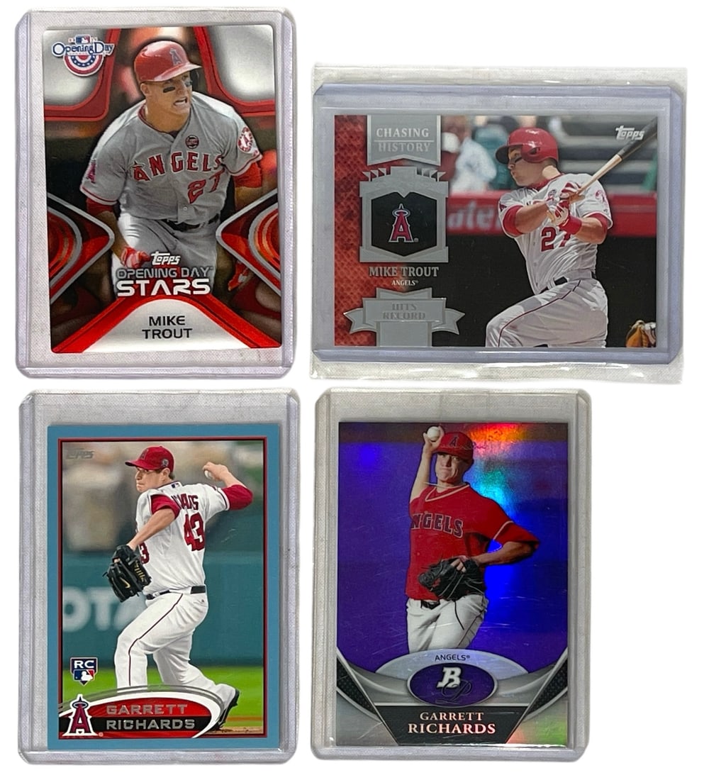 Garrett Richards and Mike Trout | Baseball Collectors Cards: AUTHENTICATION HAS NOT BEEN PERFORMED TO GUARANTEE VERIFICATION