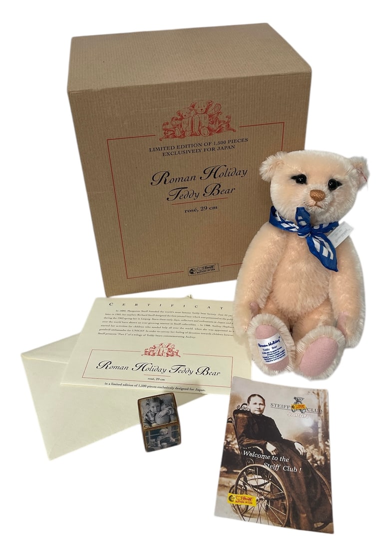 Steiff Zertifikat | Roman Holiday Teddy Bear: Steiff Zertifikat | Roman Holiday Teddy Bear
