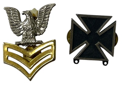 Navy and Army Pin Collection