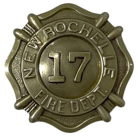 New Rochelle Fire Dept Badge