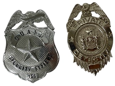 Guard and Detective Badge Collection