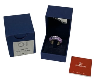 Swarovski Purple Crystal Ring