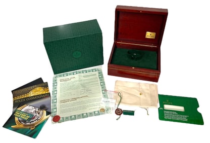 Rolex Box and Certification