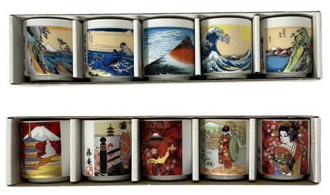 Oriental Sake Cup Collection