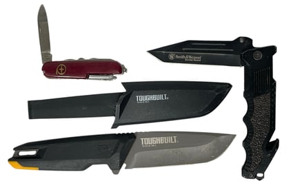 Pocket Knife and Toughbuilt Tradesmen Knife Collection