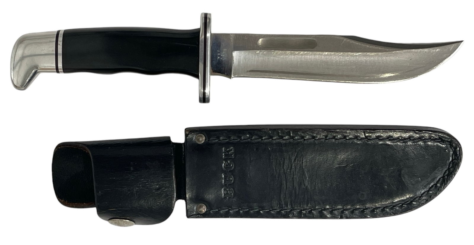 Buck Hunting Knife with Case (1 of 3)