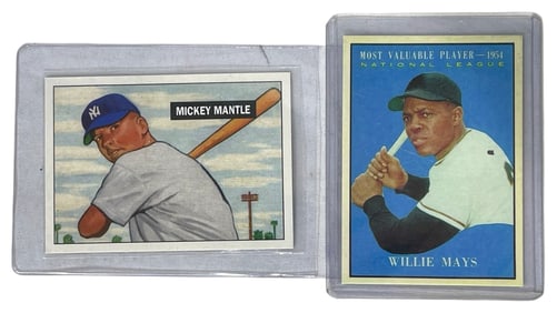 Mickey Mantle and Willie Mays | Baseball Card