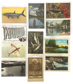 Vintage Fishing Postcard Collection