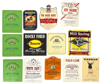 Vintage Liquor Label Collection