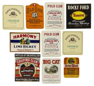 Vintage Liquor Label Collection