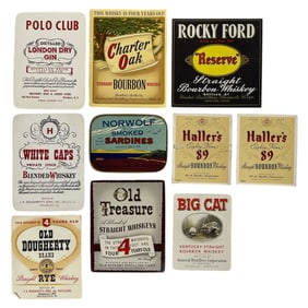 Vintage Liquor Label Collection