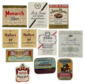 Vintage Liquor Label Collection