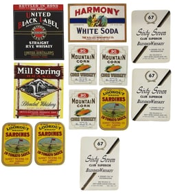 Vintage Liquor Label Collection