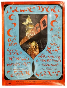 Grateful Dead Boz Scaggs Elvin Bishop 1970 Bill Graham Fillmore Poster