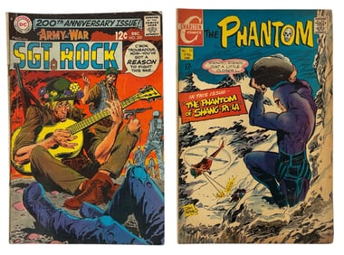 DCs Sct Rock and Charltons The Phantom Comic Books