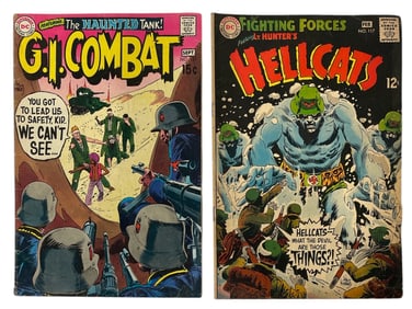 DCs GI Combat and Hellcats Comic Books