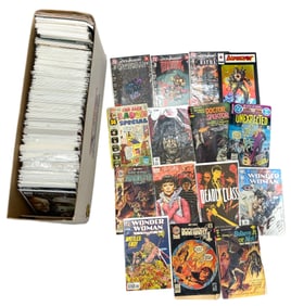 Long Box of Comic Books