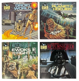 Vintage Star Wars Record and Book Collection