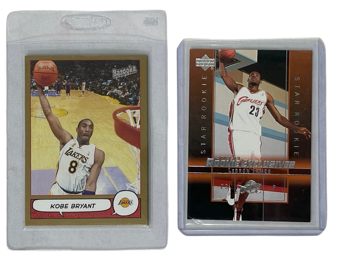 Kobe Bryant and LeBron James | Basketball Collectors Cards: AUTHENTICATION HAS NOT BEEN PERFORMED TO GUARANTEE VERIFICATION