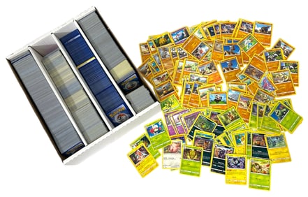 Box of Pokemon Trading Card Collection