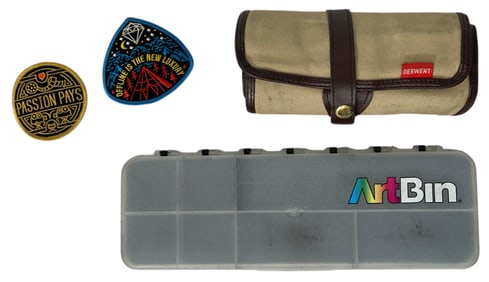 Patches Art Box and Pen Holder