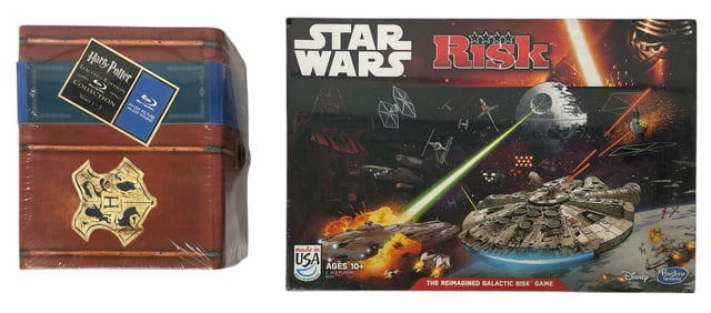 Harry Potter DVD Set and Star Wars Edition RISK Board Game