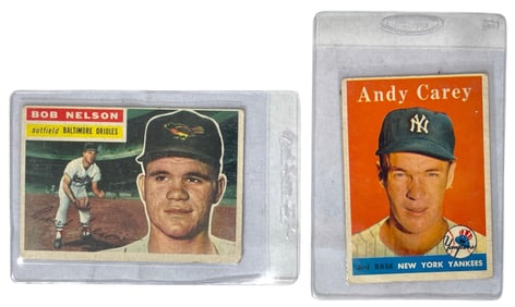 Bob Nelson and Andy Carey | Baseball Cards | Sports Collectors Cards