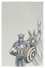 Captain America and Thor | Original Artwork | Signed