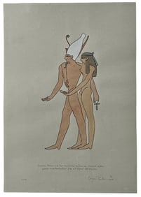 Erotic Adult Artwork by Oscar Reutersvard | no coa