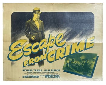 Escape From Crime | Vintage Movie Poster