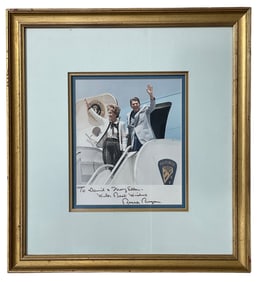 Signed Ronald Reagan Framed Photo