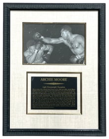 Framed Archie Moore | Annotated Photograph | Signed