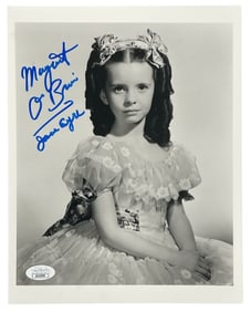 Signed Margaret O'Brien | B&W Photo 8 x 10 | Cert No. AZ16909