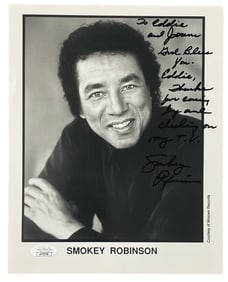 Signed Smokey Robinson | B&W Photo | Cert No. AY79798