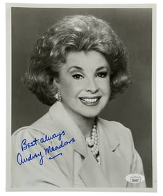 Signed Audrey Meadows | B&W Photo 8 x 10 | Cert No. CB36403