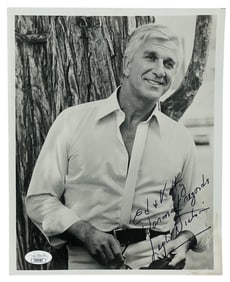 Signed Leslie Nielsen | B&W Photo 8 x 10 | Cert No. CB36383