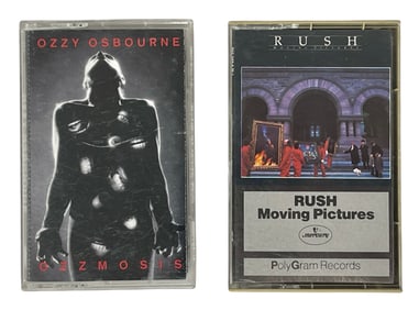 Ozzy Osbourne and RUSH Cassette Tape Collection