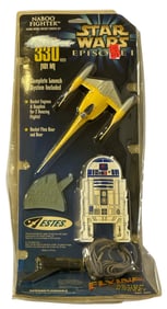 Star Wars Episode I Naboo Fighter with R2D2 Launch Controller Flying Model Rocket Starter Set