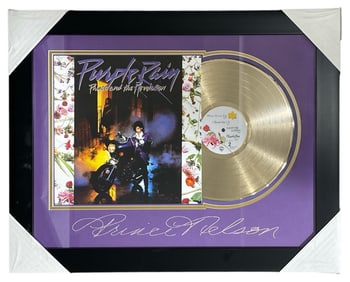 Framed Prince Purple Rain Vinyl