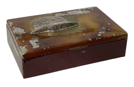 German Third Reich Officers Desktop Cigarette Case