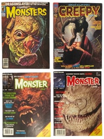 Monster and Edgar Allan Poes Creepy Magazine Collection