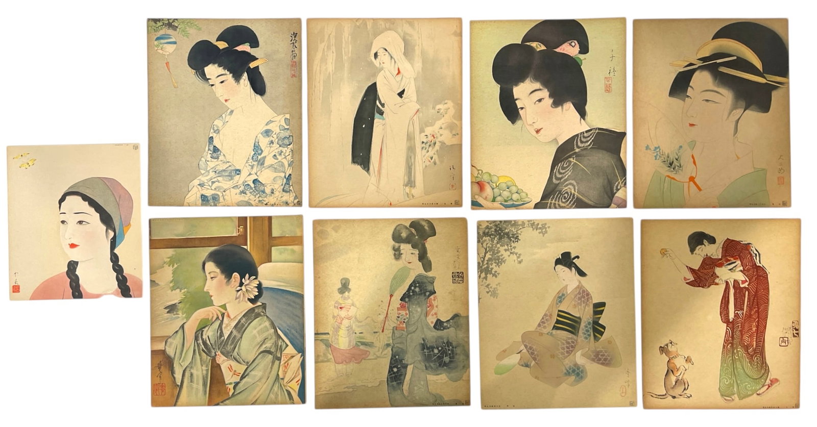 Lot of 9 | Japanese Artwork Collection: Lot of 9 | Japanese Artwork Collection