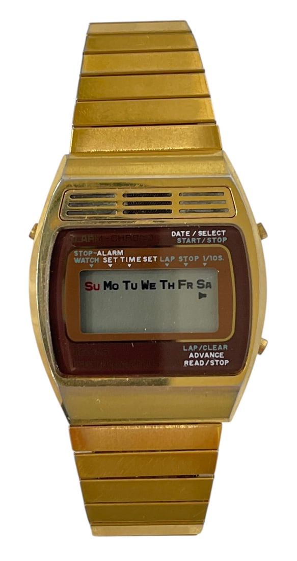 Vintage Texas Instruments LCD | Digital Watch With Gold Tone Finish (1 of 3)