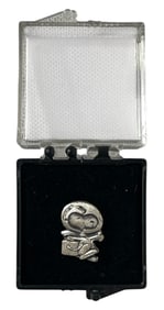 Silver Space Snoopy Pin